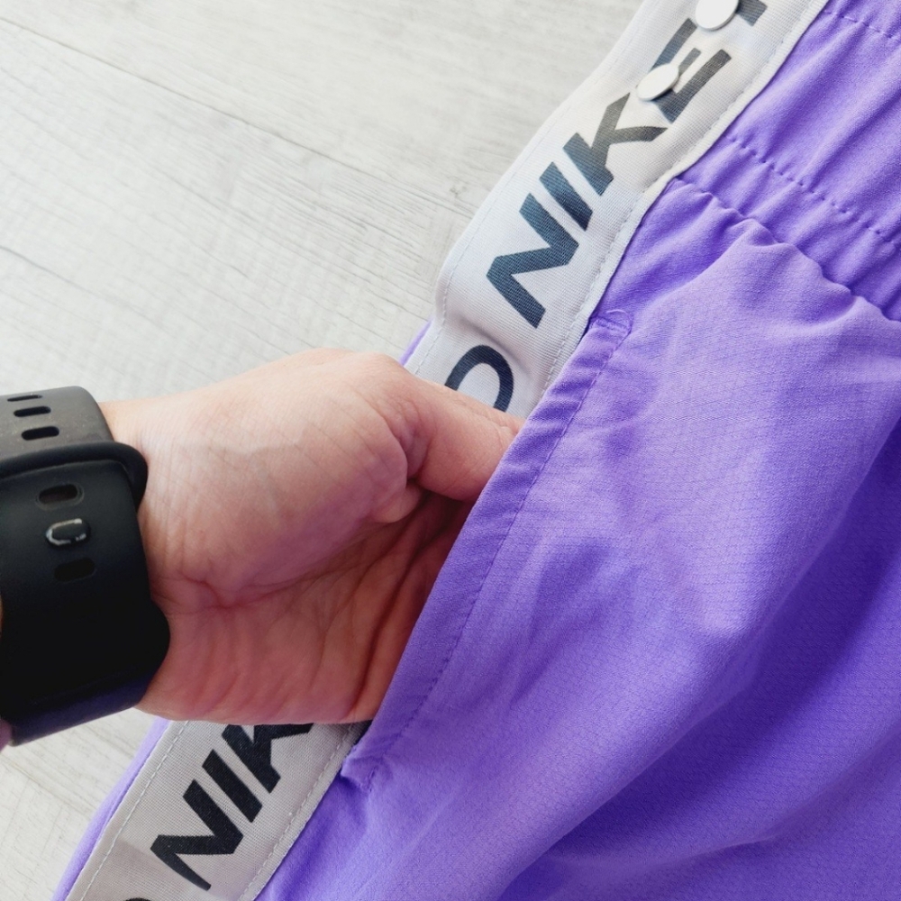 Nike Pro Womens Tear Away Pull On Loose Fitting  Pants in Psychic Purple M - Picture 10 of 10